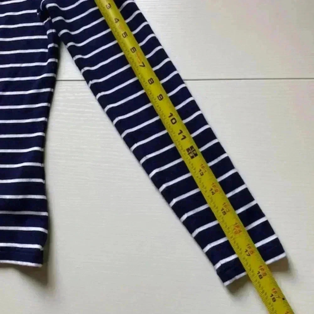 Club Monaco Kadeejah Striped Asymmetrical Long Sleeve Top Size S - Picture 7 of 13